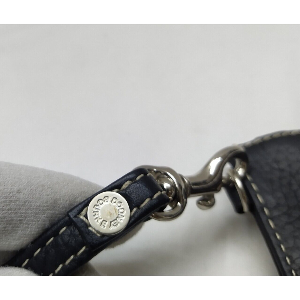 Dooney & Bourke Black Pebbled Zipper Closure Coin Wallet - Picture 5 of 11